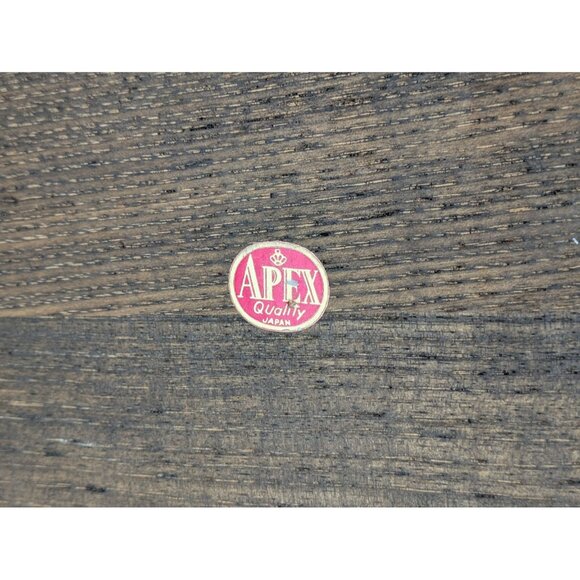 Apex VTG Wooden Rectangle Jewelry Box Gold Velvet Hinged Hammered Japan 12x5 - Picture 11 of 11